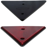 2 pcs Set Screw-On Triangle Trailer Reflectors