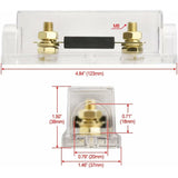 Car Fuse Holder - Audio, Video, Stereo Anl - Gauge 0 2 4 - Input And Output With 250A Anl Fuse