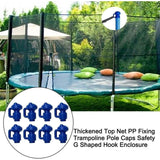 Trampoline Enclosure Diameter Parts, Trampoline Safety Net Brackets, Trampoline Accessories, Fits 2.5-2.8Cm Diameter - Side View