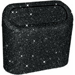 Car-Mounted Diamond-Encrusted Trash Can, Car Storage Bucket, Hanging Car Storage Bag, Creative Diamond-Encrusted Mini