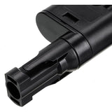 H- 1X Pair Of Solar Panel Connector (1 To 2 Branches), Mc4 Durable And Saving For Family - Side View