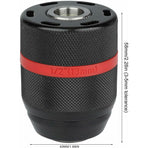 Keyless Drill Chuck, Drill Chuck, Cordless Drill Chuck, 1/2-20Unf 2-13Mm Mount Keyless Hand Drill Chuck Self-Tightening