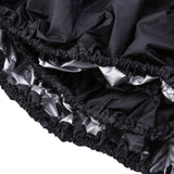 1Pc Waterproof Lawn Mower Cover Uv Resistant Oxford Cloth (170 X 61 X 117Cm, Black) - Side View