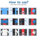 Shirt Folding Board - Clothes Folder Laundry Folder Child Adult Clothing Shirt T Shirt Tee Shirts 58 X 68 Cm (Black & - Side View