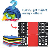 Shirt Folding Board - Clothes Folder Laundry Folder Child Adult Clothing Shirt T Shirt Tee Shirts 58 X 68 Cm (Black & - Top-Down View