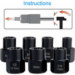 Socket Sets, Nut Extractor, DAmaged Bolt Extractor Socket (13 pcs)