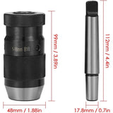 Self-Tightening Drill Chuck Mt2-B16 1-16Mm Mk Taper Chuck For Cnc Lathe Drill - Front View