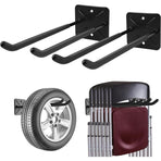 Garage Hooks, Wall Mounted Coat Rack, Shed Organizer, Heavy Duty Tool Organizer, Garage Storage Utility Hooks For (2