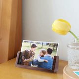 6 Inch Photo Frames 2 pcs Set, Wooden And Acrylic Glass Picture Frame For Tabletop Home Decor - Top-Down View