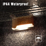 12 Pack Solar Lights Waterproof Solar Powered Lights For Deck, Stairs, Fence, Yard, Patio And Driveway (Warm White)