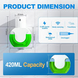 Automatic Soap Dispenser Touchless Liquid Soap 420Ml, Automatic Liquid Soap Dispenser For Kitchen, With 4 Adjustable - Front View