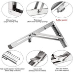 250Mm Folding Wall Shelf, 2 pcs Stainless Steel Folding Bracket, Garage Shelf Support Frame, Heavy Duty Bracket For
