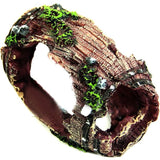 Resin Fish Tank Non-Toxic Ornament Broken Barrel Cave Landscaping Decoration - Front View