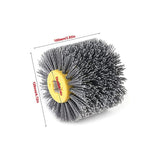 Nylon Brush - Pull Wheel - Polishing Brush - Grit 80/120/180/240 - For Woodworking Machine - Satin Finishing Machine - Front View