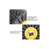 Nylon Brush - Pull Wheel - Polishing Brush - Grit 80/120/180/240 - For Woodworking Machine - Satin Finishing Machine - Side View
