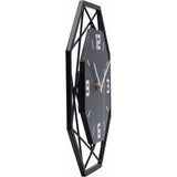 Wall Clock Wood Metal 30Cm Silent Non Ticking Wall Clock Living ROom Bedroom Kitchen Office Large Wall Clock Modern - Front View