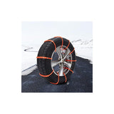 Tire Chain Snow Sock Tire Chains Universal Anti-Skid Tire Chains, Nylon Auto Reusable Emergency Car Universal Fit Snow - Top-Down View