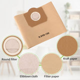 Vacuum Cleaner Bags, 20 Pack Upright Vacuum Cleaner Bags, Paper Filter Bags, For Karcher 6.959-130.0 - Top-Down View