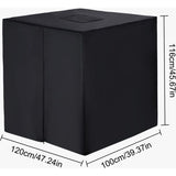 1000L Ibc Tank Cover, 420D Water Tank Cover, Anti-Uv Tank Protection Cover, Ibc Tank Protective Cover With Zipper, 120 - Front View