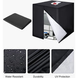 1000L Ibc Tank Cover, 420D Water Tank Cover, Anti-Uv Tank Protection Cover, Ibc Tank Protective Cover With Zipper, 120 - Top-Down View