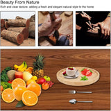 2 Piece Bamboo Saucers 20Cm ROund Bamboo Tray Bamboo Plant Saucer ROund Serving Tray Wooden Flower Pot Saucer For Cups, - Top-Down View