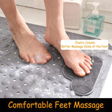 Non-Slip Bath Mat Shower Mat With Foot Massage, Environmentally Friendly Pvc Anti-Mold Bathroom Bathtub Mat Floor - Side View