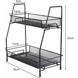 Spice Rack 2 Layer Metal Spice Rack Large Vertical Spice Rack