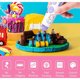 3D Pla Filament, 3D Refill 1.75Mm, 3D Filament 5M 20 Colors Each, Suitable For Kids And Adults, 3D Pen Accessory - Top-Down View