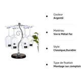 Countertop Wine Glass Rack - Air Drying System - Kitchen Glass Storage Rack - Wine Glass Storage Rack 35 X 25 Cm