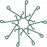 Green Christmas Tree Hooks Christmas Hook Mini Hangers For Christmas Tree, Christmas Wreath, Christmas Vine (200) - Side View