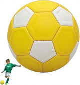 Curved ball for outdoor sports, 20 cm - fun - curved ball - perfect for children - yellow, new - new 2025