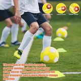 Curved ball for outdoor sports, 20 cm - fun - curved ball - perfect for children - yellow, new - new 2025 - Side View