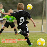 Curved ball for outdoor sports, 20 cm - fun - curved ball - perfect for children - yellow, new - new 2025 - Close-Up Angle