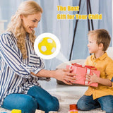Curved ball for outdoor sports, 20 cm - fun - curved ball - perfect for children - yellow, new - new 2025 - Extra Image