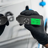 Coating thickness gauge - Paint thickness gauge - Digital coating thickness gauge - Car paint thickness gauge - Measuring range 0 to 2000 µm - Car paint gauge with portable cable - Black - 45-Degree Angle