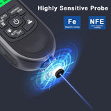 Coating thickness gauge - Paint thickness gauge - Digital coating thickness gauge - Car paint thickness gauge - Measuring range 0 to 2000 µm - Car paint gauge with portable cable - Black - Extra Image