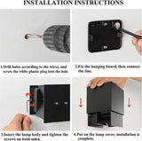 Wall light - cube lamp - Outdoor lamp - for indoor and outdoor use - black - industrial - LED lamp - 10×10 cm - 12 watt - Low Angle
