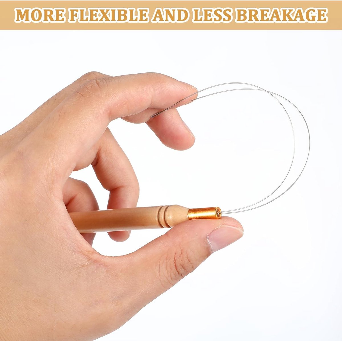 Microring Loop - Microring Needle 4 pieces - hair extensions - threading - beads