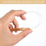 Microring Loop - Microring Needle 4 pieces - hair extensions - threading - beads - Side View