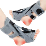 Night splint - Heel spur - Heel spur orthosis - Achilles tendon orthosis - Splint - Strasbourg sock - Achilles tendon - Extra support - Grijs