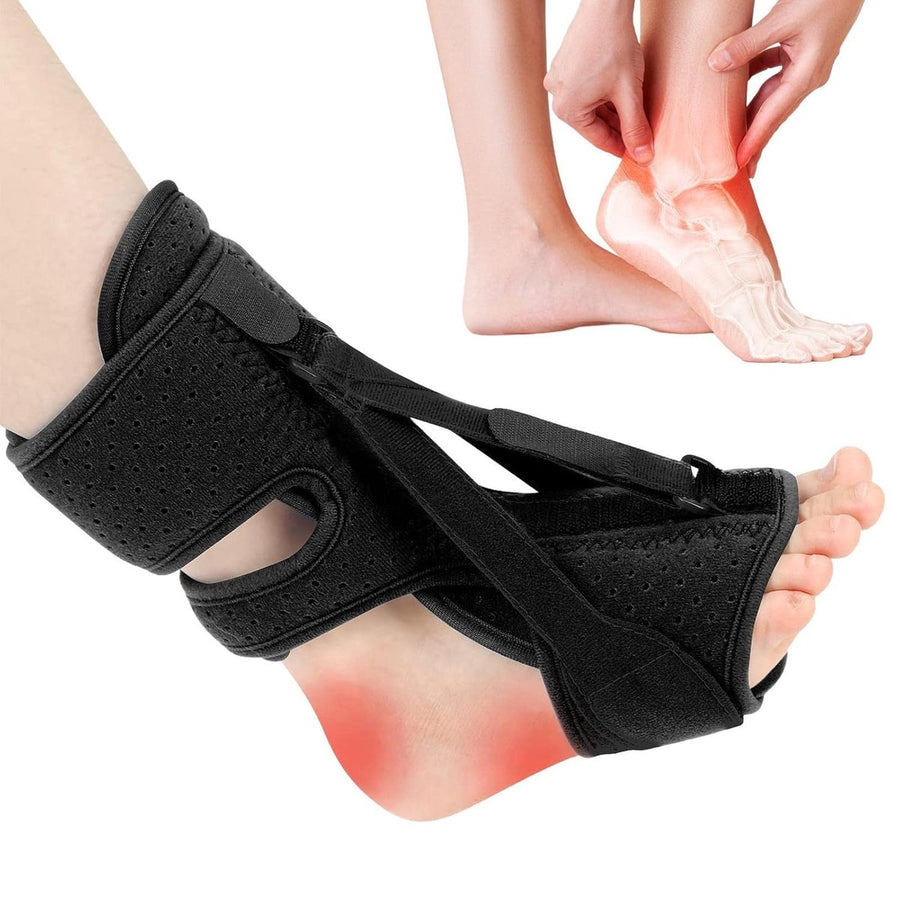 Night splint - Heel spur - Heel spur orthosis - Achilles tendon orthosis - Splint - Strasbourg sock - Achilles tendon - Extra support - Grijs