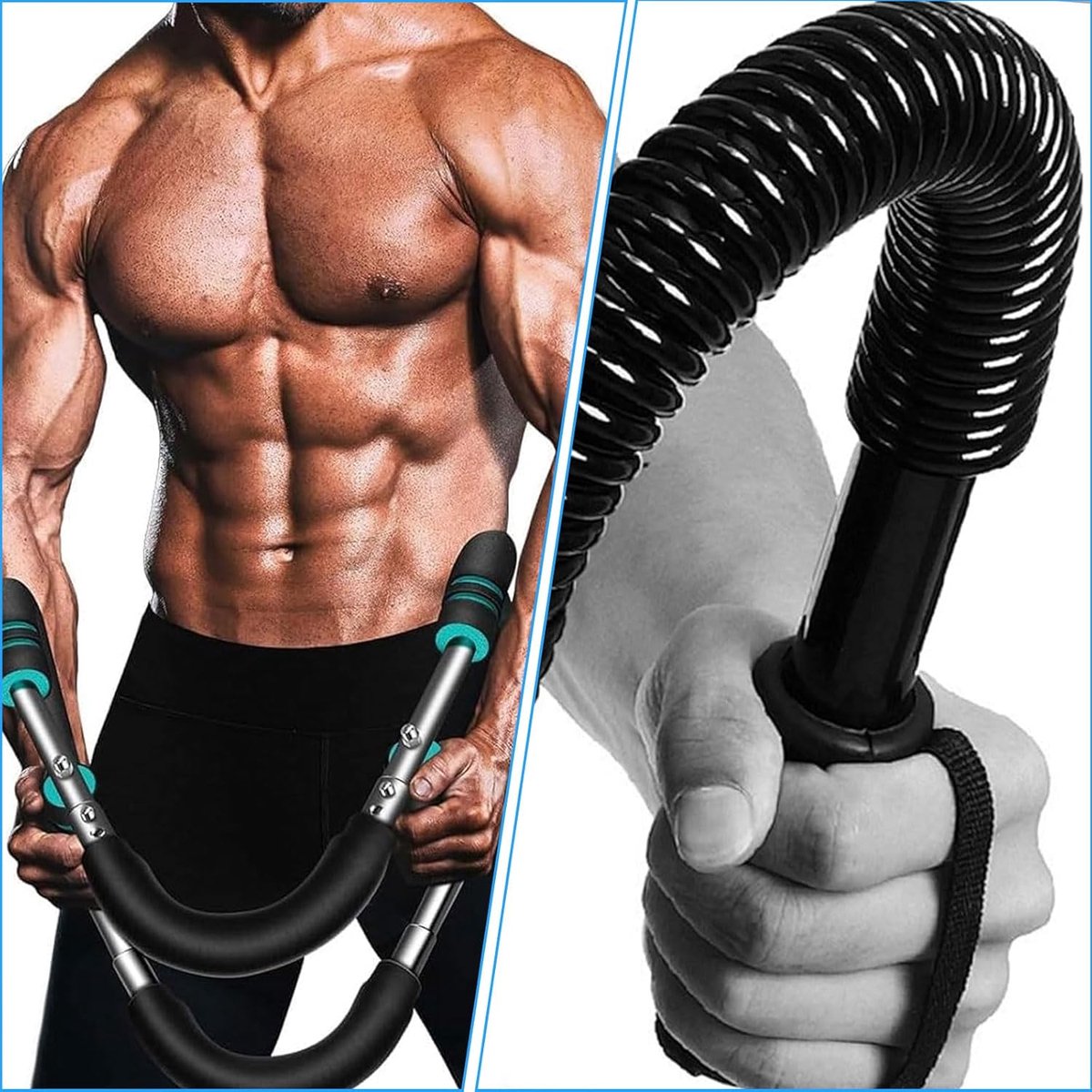 Arm Trainer - U-Shaped Twister - Adjustable Chest Enlarger with 3 Resistance Levels - Detachable Fitness Chest Enlarger - Portable Arm, Chest, and Shoulder Trainer
