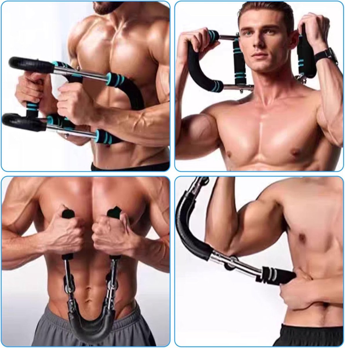 Arm Trainer - U-Shaped Twister - Adjustable Chest Enlarger with 3 Resistance Levels - Detachable Fitness Chest Enlarger - Portable Arm, Chest, and Shoulder Trainer