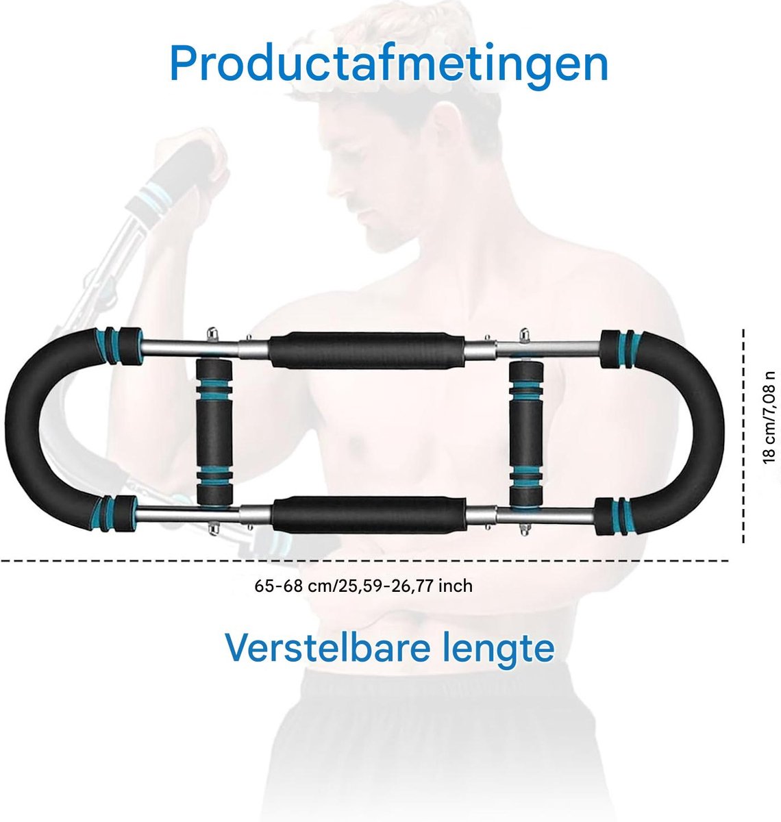 Arm Trainer - U-Shaped Twister - Adjustable Chest Enlarger with 3 Resistance Levels - Detachable Fitness Chest Enlarger - Portable Arm, Chest, and Shoulder Trainer