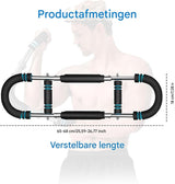 Arm Trainer - U-Shaped Twister - Adjustable Chest Enlarger with 3 Resistance Levels - Detachable Fitness Chest Enlarger - Portable Arm, Chest, and Shoulder Trainer - Rear View