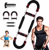 Arm Trainer - U-Shaped Twister - Adjustable Chest Enlarger with 3 Resistance Levels - Detachable Fitness Chest Enlarger - Portable Arm, Chest, and Shoulder Trainer