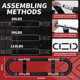 Arm Trainer - U-Shaped Twister - Adjustable Chest Enlarger with 3 Resistance Levels - Detachable Fitness Chest Enlarger - Portable Arm, Chest, and Shoulder Trainer