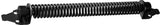 Door closer - Door spring - 36 cm - Outdoor door closer - Gate locks - Garden gate spring - Black - Carbon steel - For wooden fence gates - With mounting accessories
