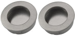 Pull handle - Brushed stainless steel - Round - Ø40mm - Sliding door handle - Set of 2
