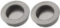 Pull handle - Brushed stainless steel - Round - Ø40mm - Sliding door handle - Set of 2